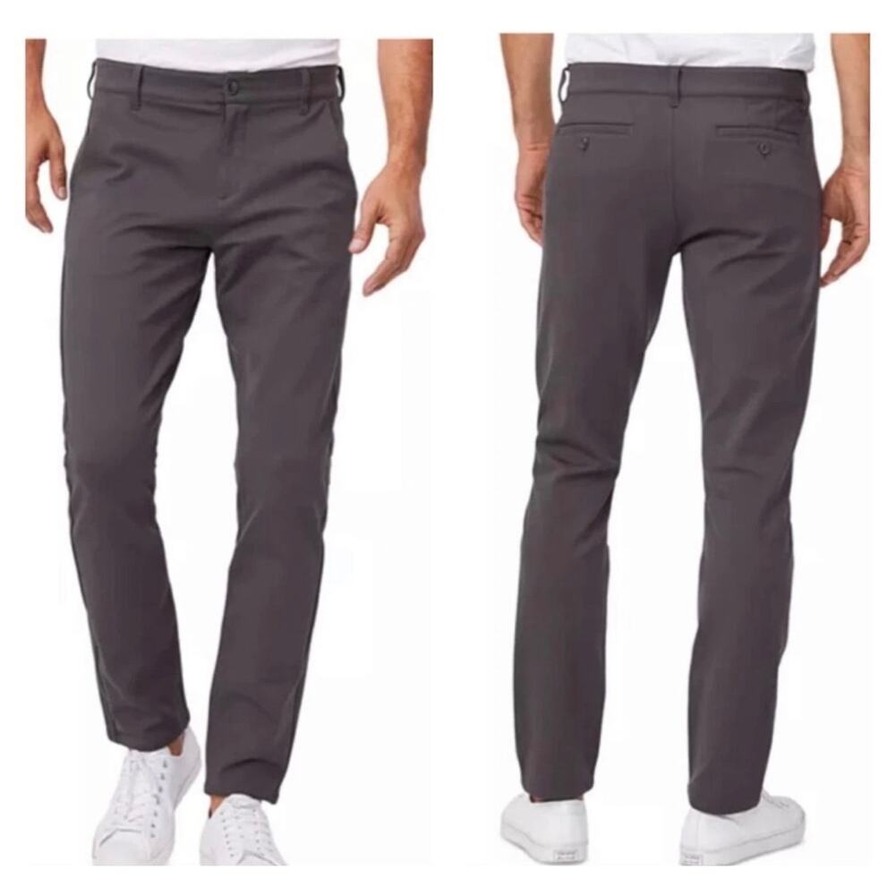 Paige Men’s Stafford Trouser Size 32 Gray Rocket M807374-6780 Stretch Chino Pant